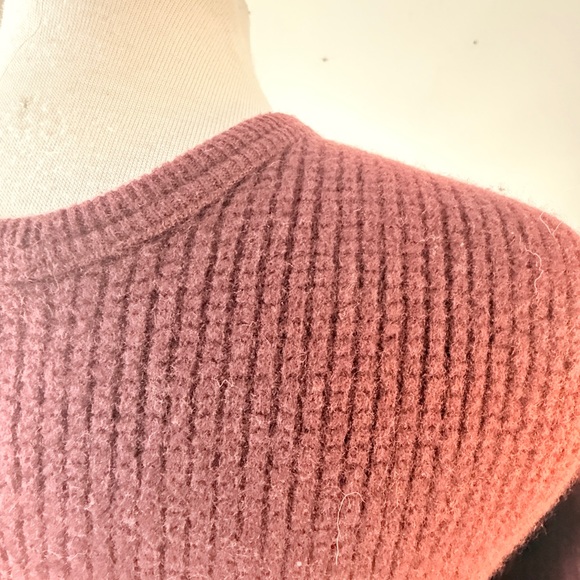 Polo Sport Waffle Knit Men’s Cashmere Sweater, L (slim), Maroon - Picture 3 of 10